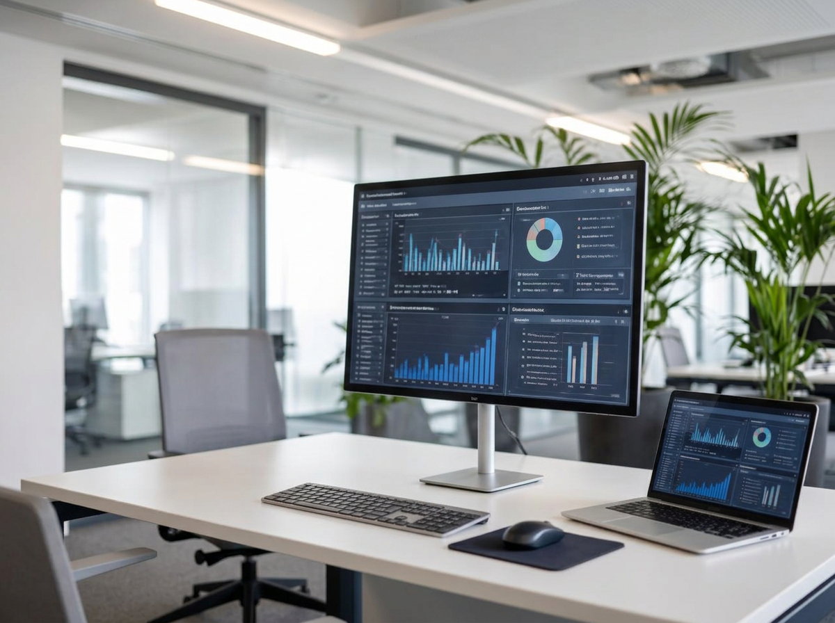 Business analytics dashboard and management reporting interface